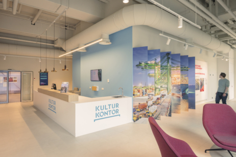 Das Foyer des neuen Kultur Kontors Hamburg