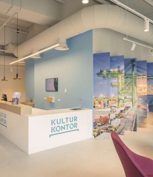 Das Foyer des neuen Kultur Kontors Hamburg