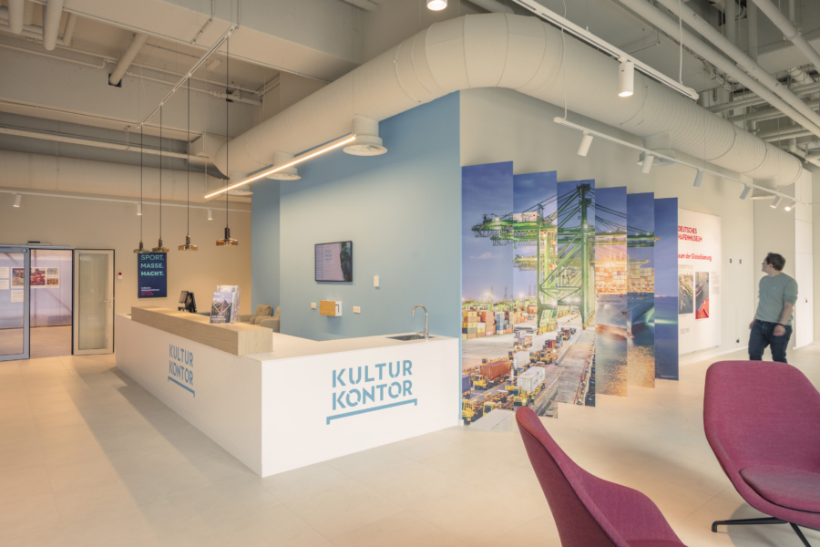 Das Foyer des neuen Kultur Kontors Hamburg