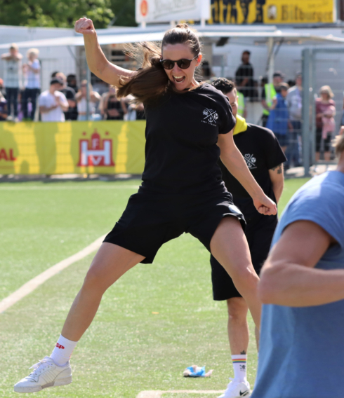 Macherin des „Frauenfußballwunders“ von St. Pauli: Trainerin Kim Koschmieder übernahm das Team am Tabellenende und führte es zum Klassenerhalt