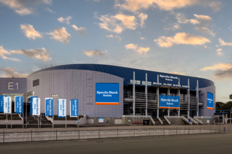 So wird das aussehen: Sparda-Bank Arena  (Foto (bearbeitet): Anschutz Entertainment Group Deutschland (AEG)) 