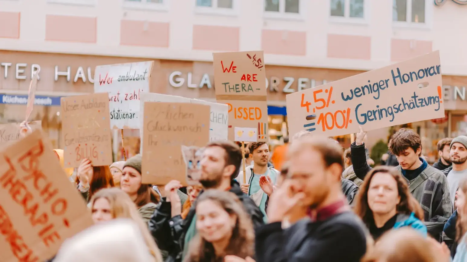 Bundesweiter Protesttag „Psychotherapie retten“ in Hamburg