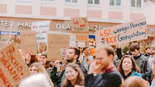 Bundesweiter Protesttag „Psychotherapie retten“ in Hamburg