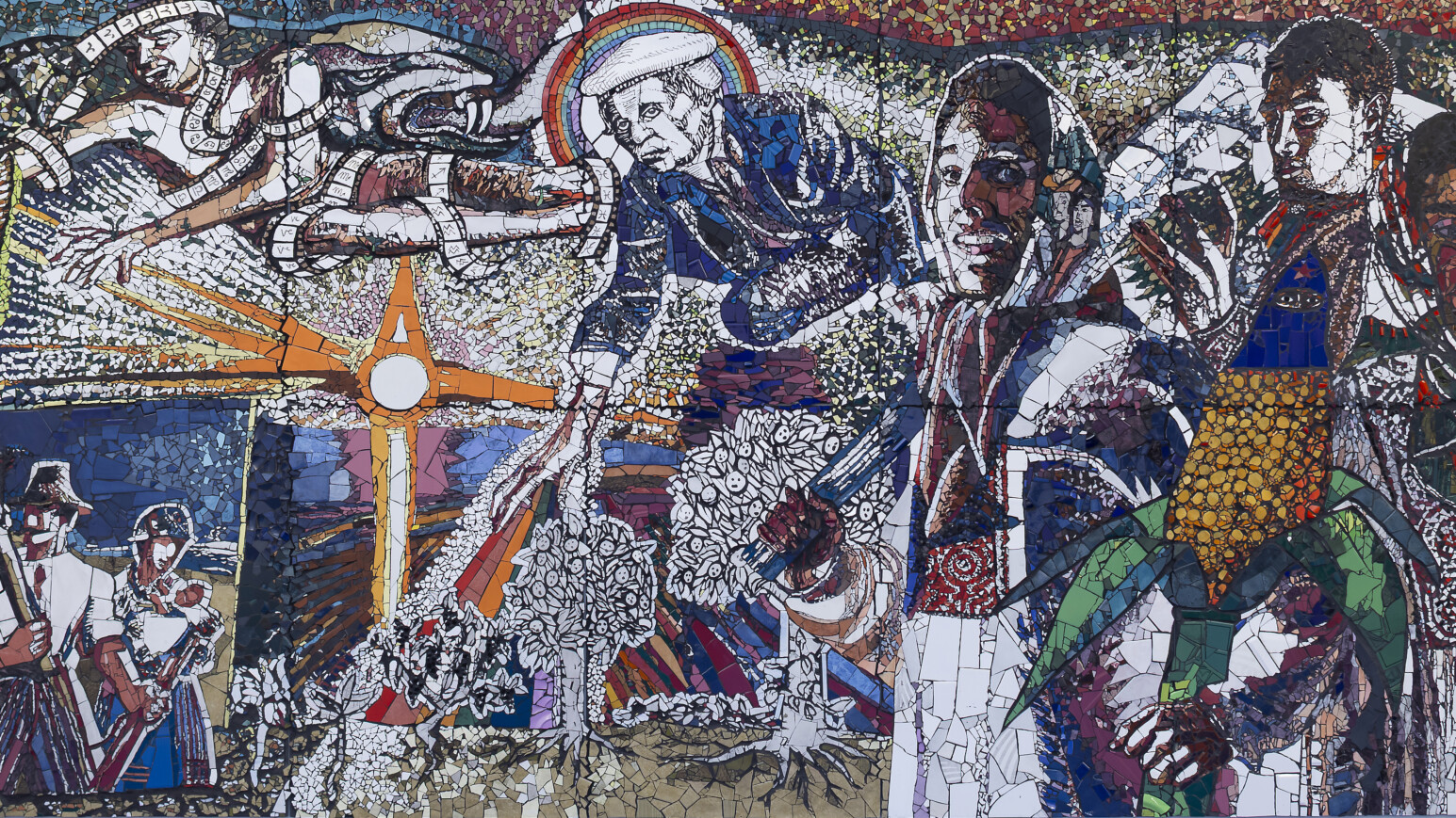 Das Kunstwerk "Solar Peasants" von Mikołaj Sobczak ist Teil der Ausstellung "FIRE. From the Cosmos to the Commons"