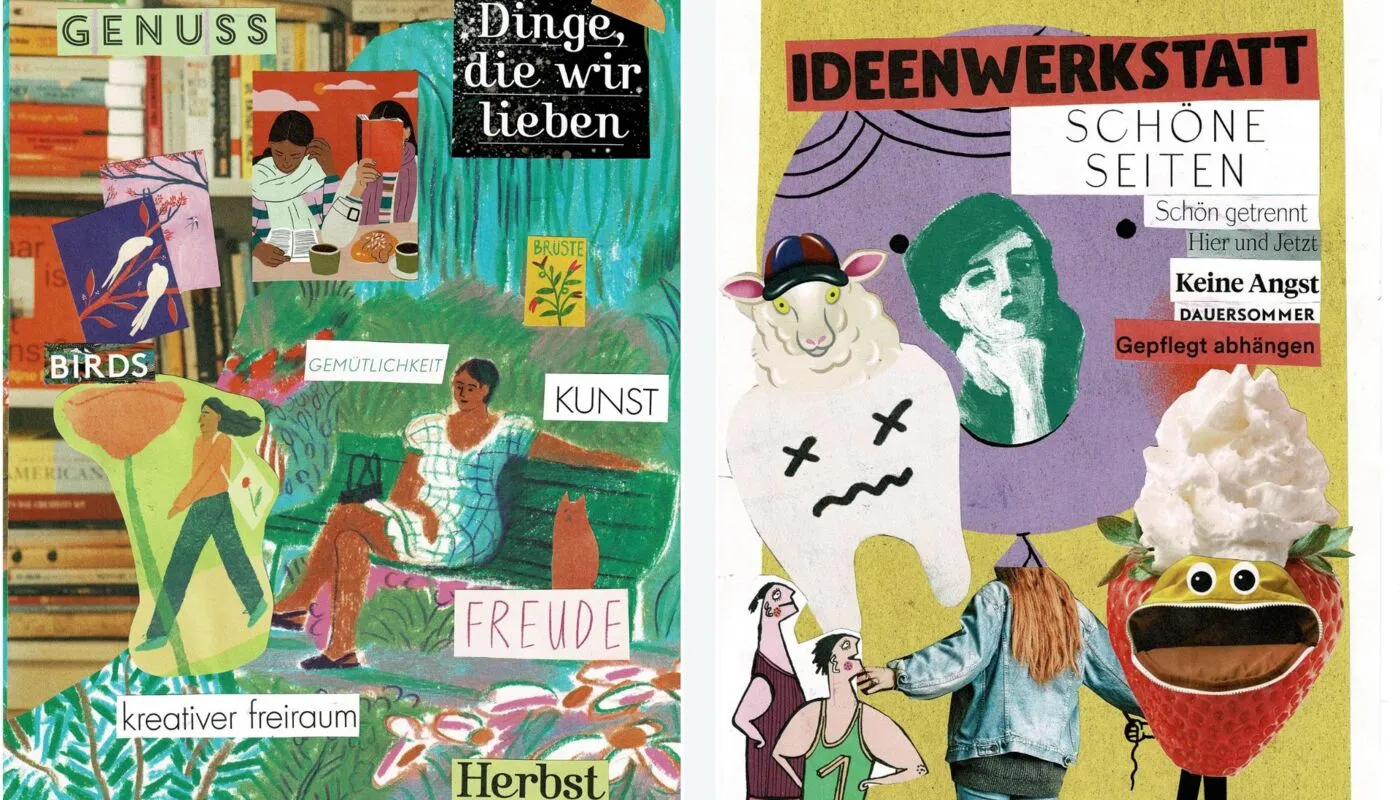 Scrapbooking und Collage-Workshop in der Bücherhalle Jenfelder Au