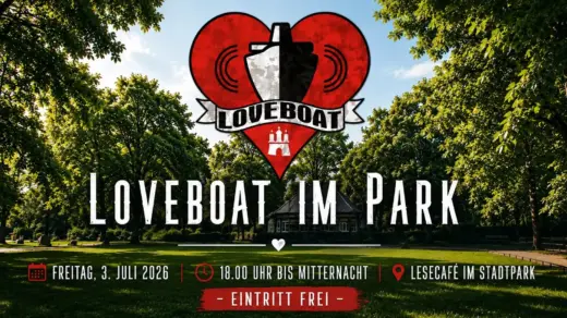 Loveboat im Park im Lesecafé