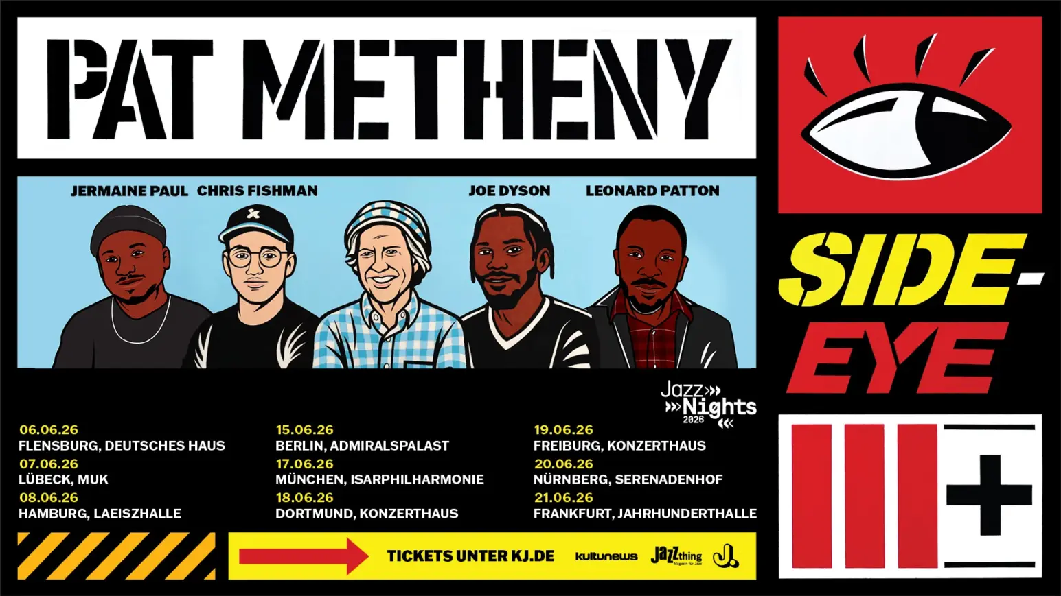 PAT METHENY – SIDE-EYE III+ in der Laeiszhalle