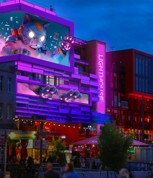 So wird der neue XXL-Screen am Spielbudenplatz aussehen