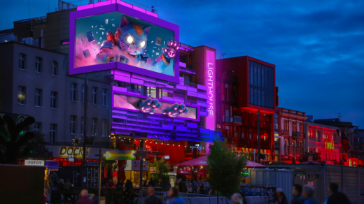 So wird der neue XXL-Screen am Spielbudenplatz aussehen