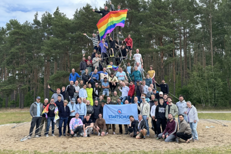 Die Gruppe im Zentrum: gute Stimmung im vereinsweiten Trainingslager von Startschuss
