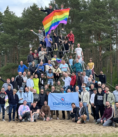 Die Gruppe im Zentrum: gute Stimmung im vereinsweiten Trainingslager von Startschuss