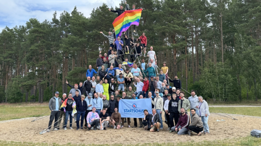 Die Gruppe im Zentrum: gute Stimmung im vereinsweiten Trainingslager von Startschuss