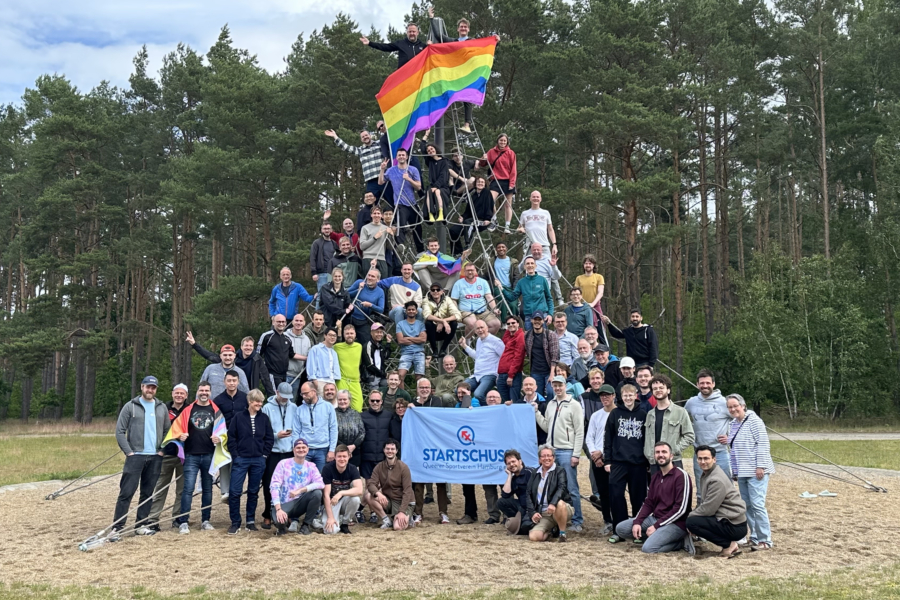 Die Gruppe im Zentrum: gute Stimmung im vereinsweiten Trainingslager von Startschuss