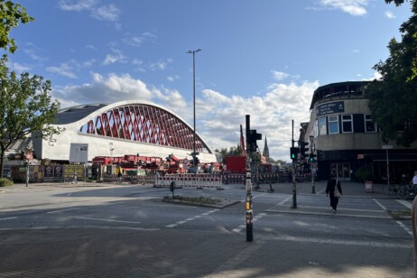 Der Einbau der neuen Sternbrücke startet am Mittwoch, 29. Juli und damit früher als geplant (@Alice von der Laden)