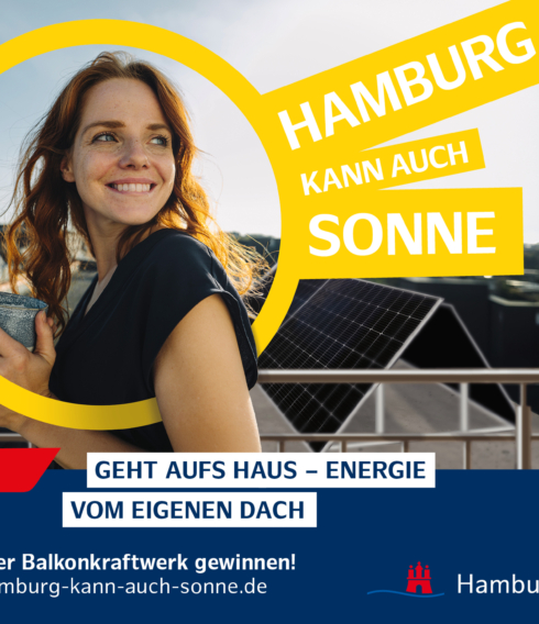Sonnentage in Hamburg laden nicht nur zum Genießen ein, sondern auch zur Stromerzeugung. 