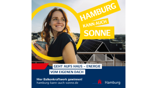 Sonnentage in Hamburg laden nicht nur zum Genießen ein, sondern auch zur Stromerzeugung. 