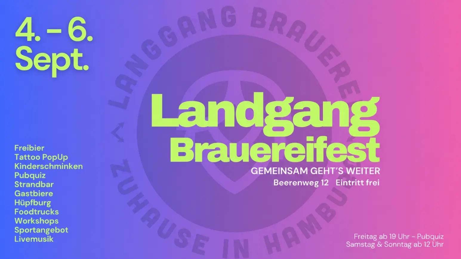 Landgang Brauereifest in der Landgang Brauerei