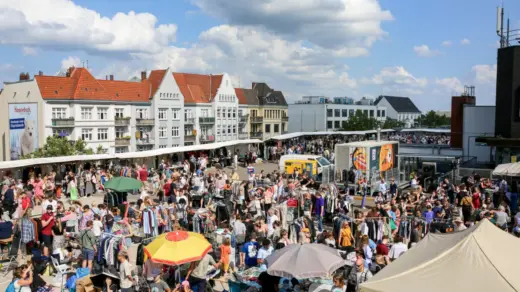 Rooftop-Flohmarkt auf dem Galeria Karstadt Osterstraße