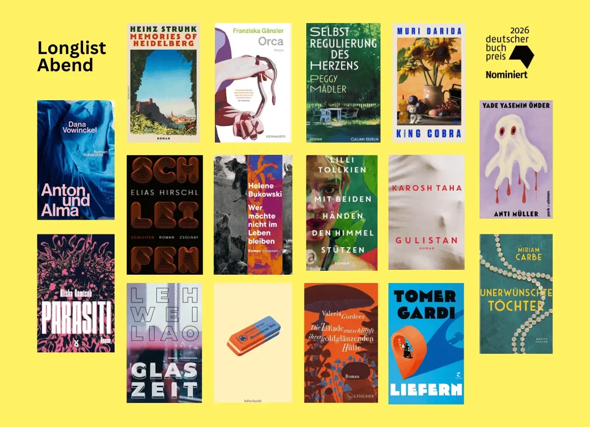 Longlist-Abend zum Deutschen Buchpreis 2026 im Literaturhaus