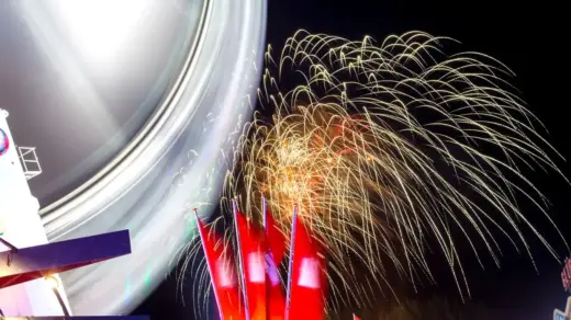 Feuerwerk auf dem Hamburger DOM