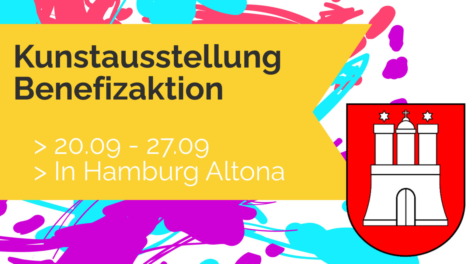 Pünktlich zum Weltkindertag am 20. September eröffnet die Benefiz-Ausstellung „Kunstergalerie der Engel“ für eine Woche im Innenhof der bahn_hoefe in Altona