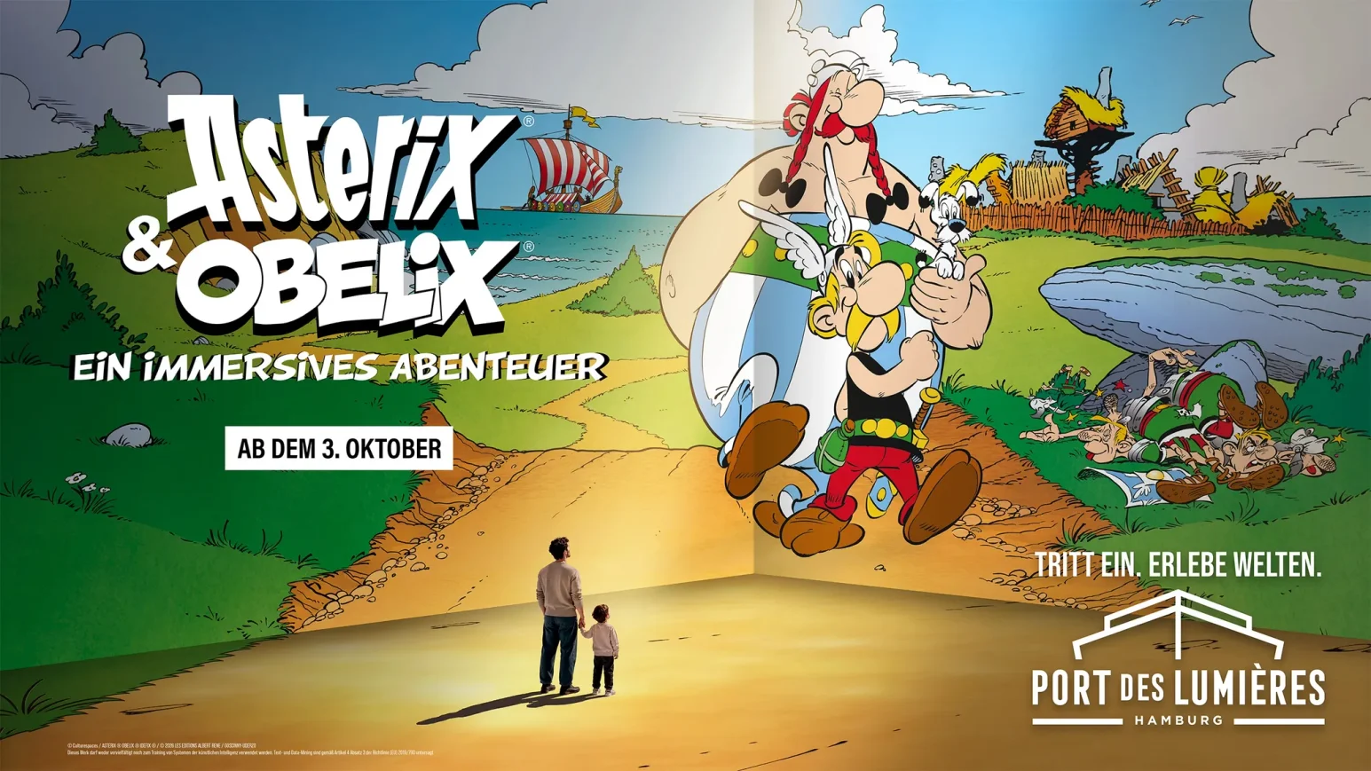 Asterix & Obelix im Port des Lumières
