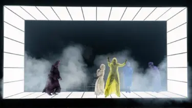 Bühnenbild des Stükes Der Menschenfeind im Thalia Theater
