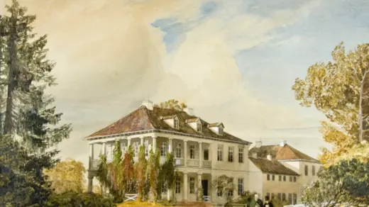 Gemaltes Bild des Jenisch Parks