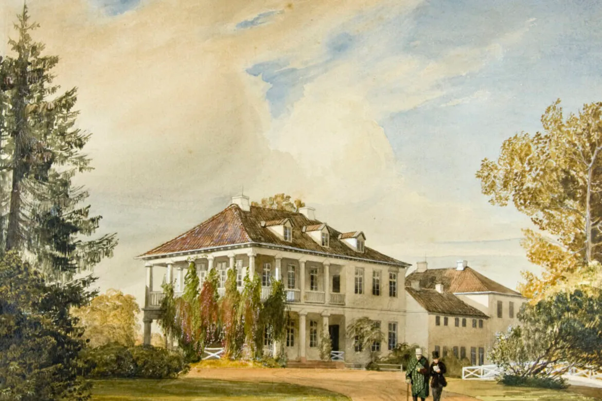Gemaltes Bild des Jenisch Parks