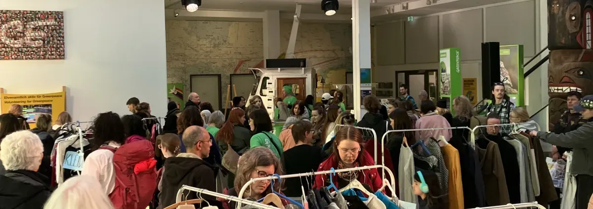 After Work Kleidertausch bei Greenpeace