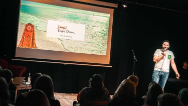 Powerpoint Karaoke im Haus 73