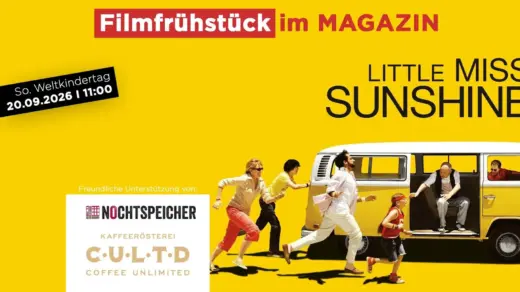 Plakat zur Veranstaltun Fimfrühstück im MAGAZIN