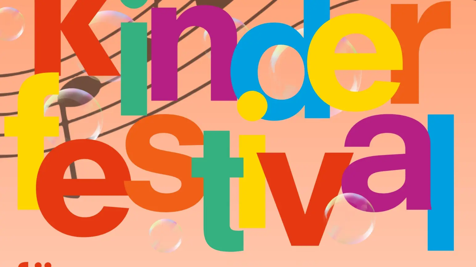 Plakat für das Kinderfestival anlässlich des Weltkindertages