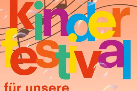 Plakat für das Kinderfestival anlässlich des Weltkindertages