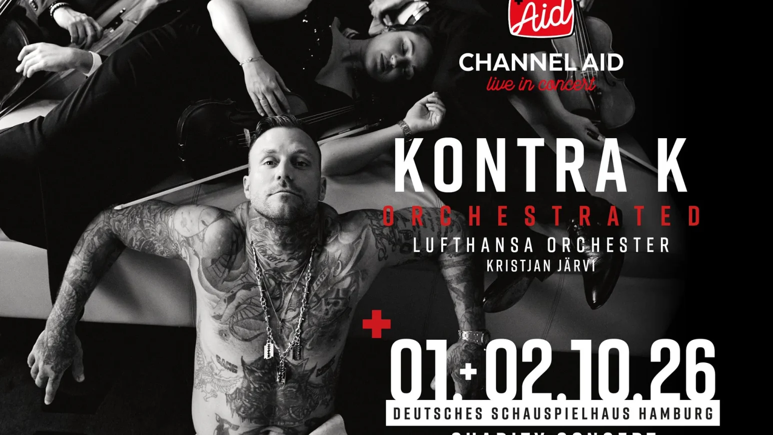 Kontra K mit dem Lufthansa Orchester bei Channel Aid 2026