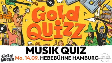 Plakat zum Musik Quiz an der Hebebühne