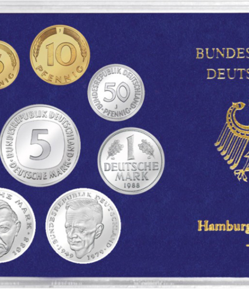 Das offizielle BRD Kursmünzen-Set aus dem Jahrgang 1988