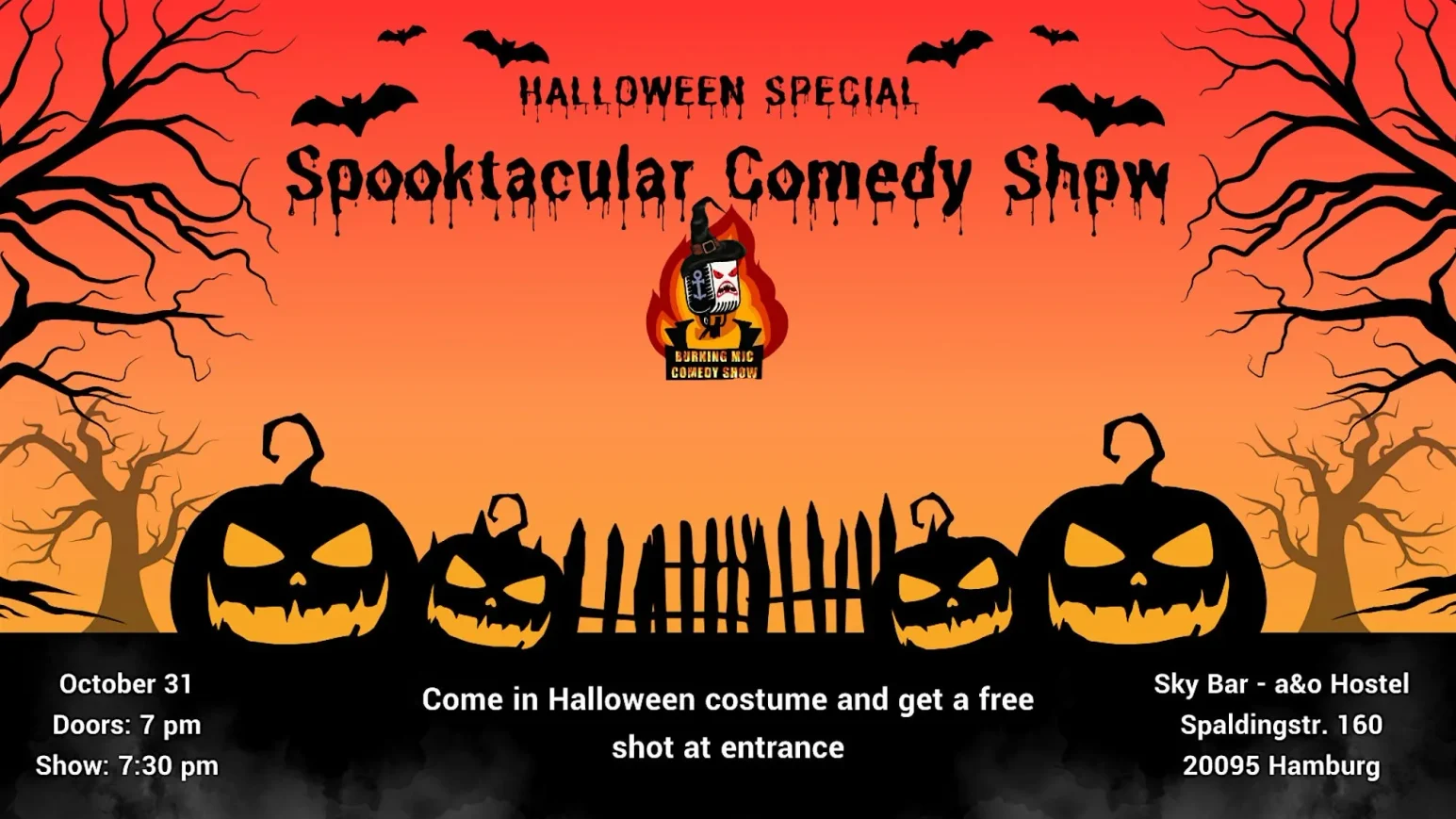 Spooktacular Comedy Show: Halloween-Special in Hamburg