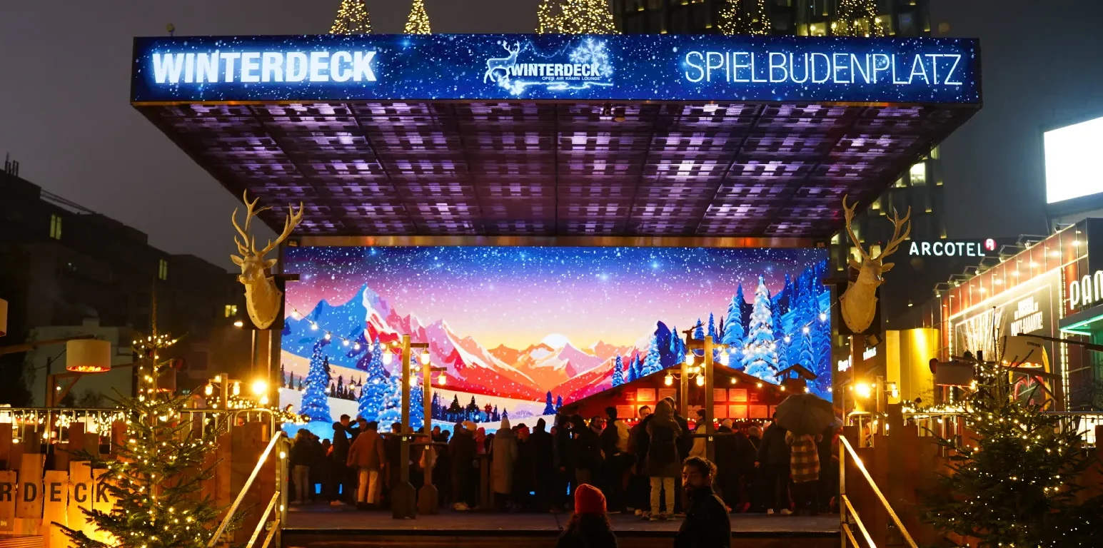 Winterdeck auf dem Spielbudenplatz – Winterbar auf St. Pauli